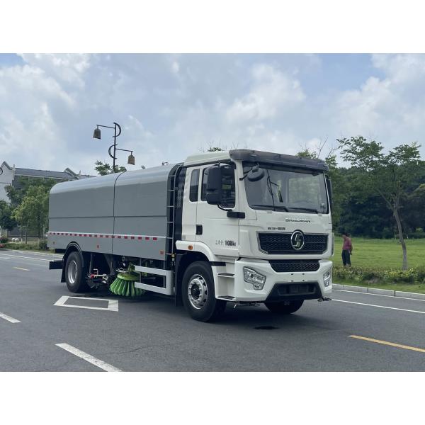 18T Electric Road Sweeper Truck Durable Washing Sweeping Custom's Requirement Pure Electric Energy Type