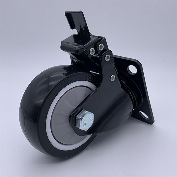 6 Inch Safety Dual Locking Plate Industrial Caster Wheels
