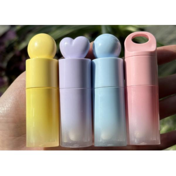 Custom Logo 4ml 6ml Cylindrical Gradient Design Empty Lip Gloss Tubes