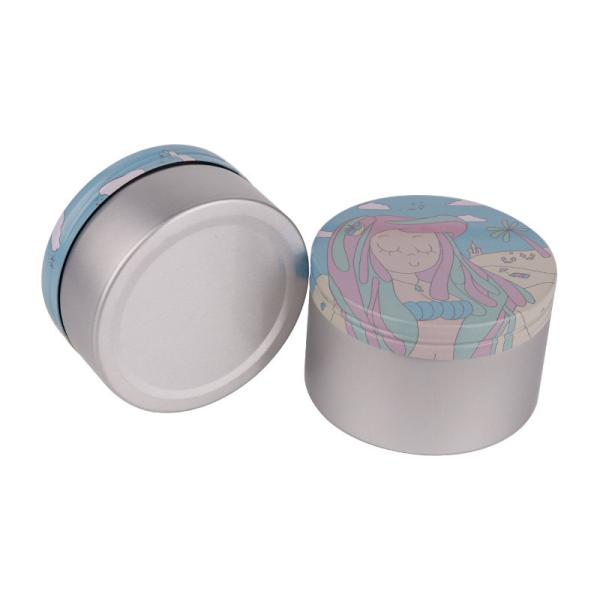 Custom Printed 200ml 250ml Cosmetic Jars 4 OZ 6.8 OZ 8.5 Oz Metal Tins