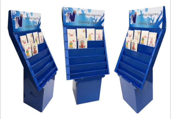 B Flute Advertising Cardboard Shelf Displays Support ODM Logo