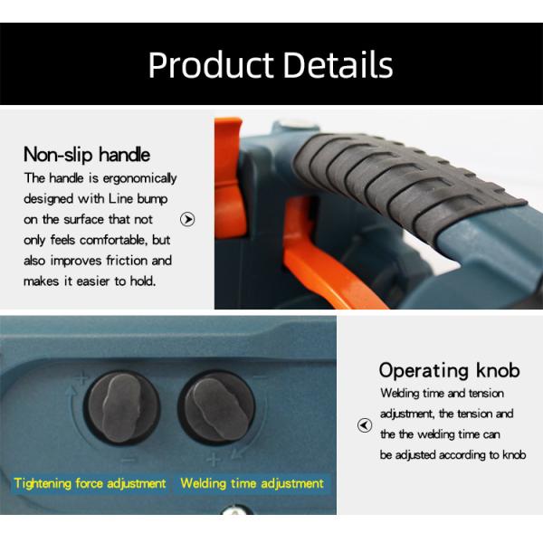 2-5s Welding Time Semi Automatic Electric Battery Powered Wrapping Tools for PP and PET