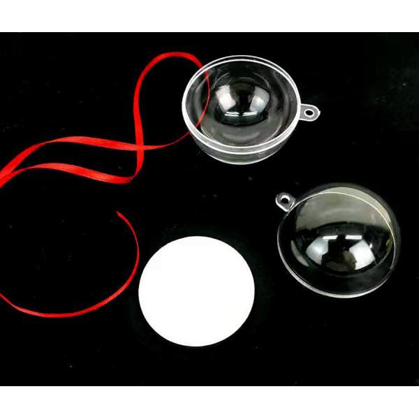 Christmas Heart Circle Star Plastic Ornament Balls Sublimation MDF Hanging