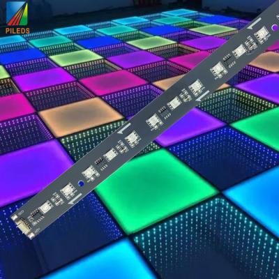 Tabela de controle de faixas RGB personalizáveis 380*20mm para piso de dança LED 3D interativo