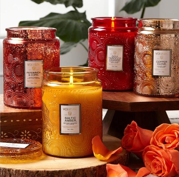 Wedding Scented Jar Candle Glass Candle Holder 16 Oz Customized Fragrance