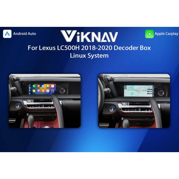 Viknav Linux System For Lexus LC500H 2018-2020 Wireless Apple CarPlay Android Auto Only Support Original Car OEM Screen