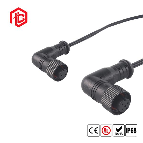 IP68 Waterproof M12 8 Pin Male Connector 90 Degree Right Angle Elbow Aviation Sensor Cable Circular Connector Product Connectors