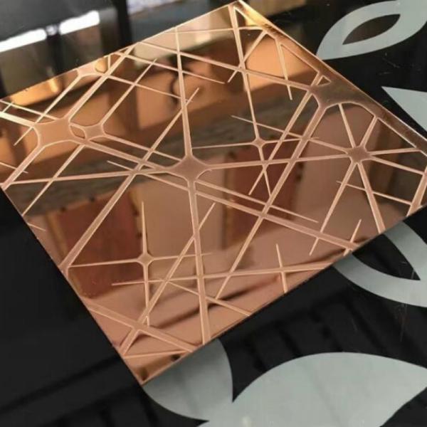 201 304 316 Etched Stainless Steel Sheet For Interior Decoration SS Steel Pattern Plate