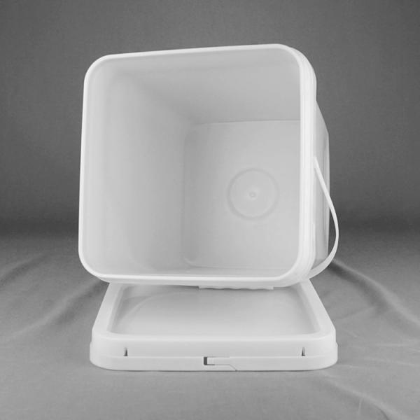20kg Square Plastic Bucket With Lid And Handle Can Be Customized