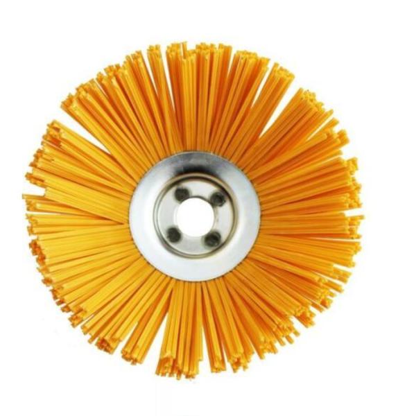 Yellow Bristle Nylon Rilsan Trimming Weed Brush , Road Sweeper Brushes
