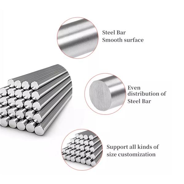 SAE1006 SAE1008 Galvanized Carbon Steel Bar Stock Rod For Wire Nail Making 1 - 12m