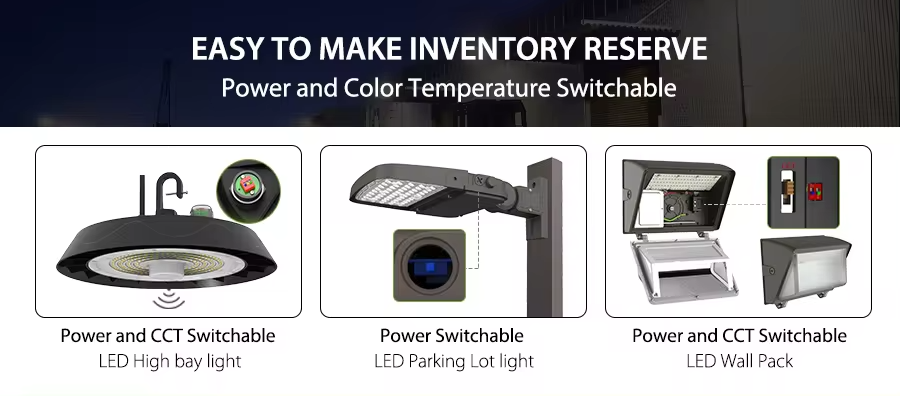 High efficiency and energy-saving LED area light patent three-level power adjustment  adjustable engineering light