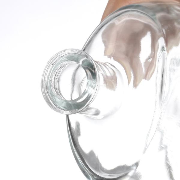 Manuseio da superfície Estampagem a quente 700 ml Vinho Vidro transparente Garrafa de licor para garrafas pequenas de 750 ml