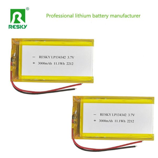 OEM Lithium Battery Cell 134342 3.7v 3000mAh 11.1wh Power Li-ion Polymer Batteries For Portable Speaker