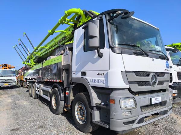 2019 Zoomlion 56M Used Béton Pump Truck Mercedes Benz châssis Béton Pump Truck