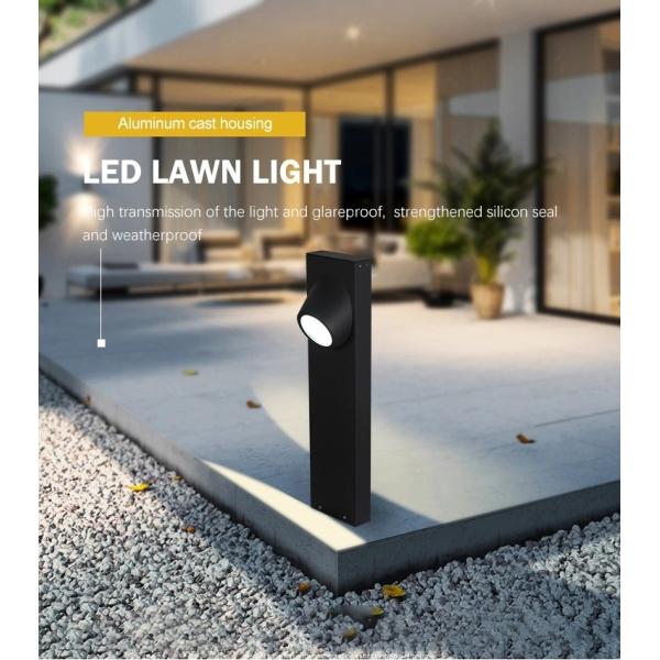 Прочная на открытом воздухе лужайка освещает температуру литого алюминия расквартировывая 8В -20℃~50℃ работая