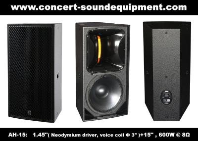 600W Nightclub Sound Equipment , 1.4 + 15 Full Range Speaker For Show , Disco , Living Event And DJ