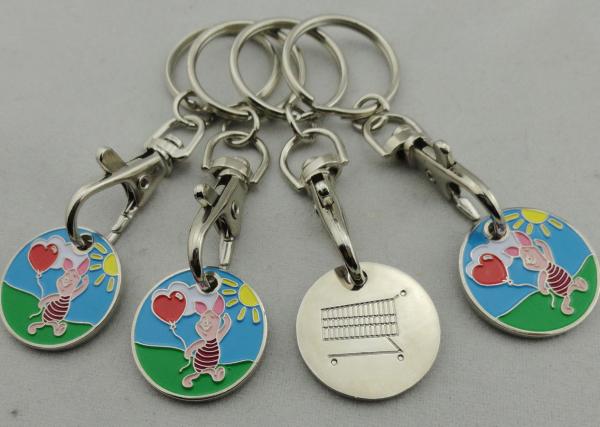 Pig Logo Trolley Coins, Shopping Trolley Coin Lock for Supper Market, Store, Collection
