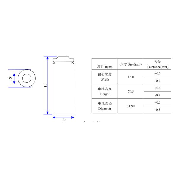 32700 32650 батарея скутера 6000mAh Lifepo4 с гайкой Pin винта