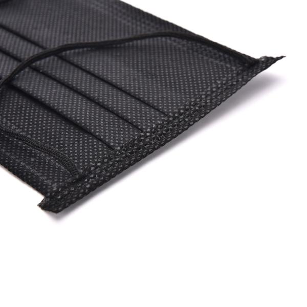 Earloop Disposable 3 Ply Mask Black Disposable Mask Without Any Stimulation