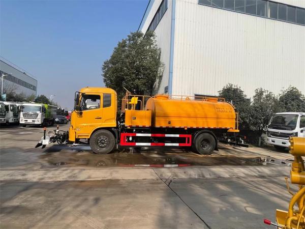 Dongfeng 10m3 tanque estrada caminhão de lavagem veículo seguro e higiênico