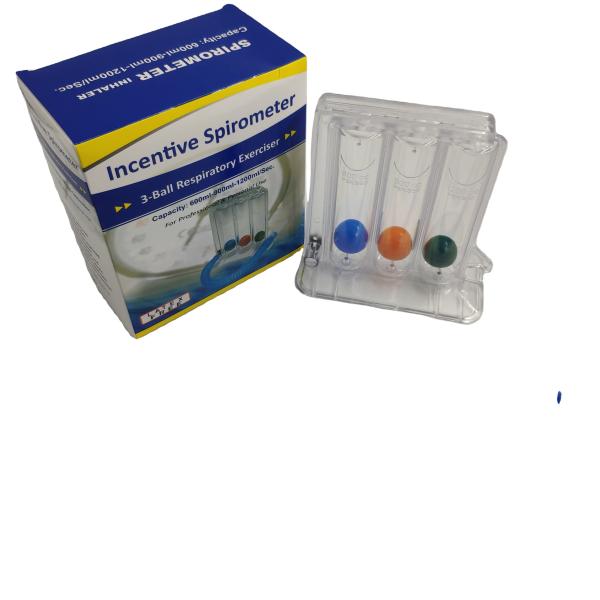 3 fontes de respiração respiratórias do equipamento dos primeiros socorros do anúncio publicitário de Lung Exerciser Medical da bola