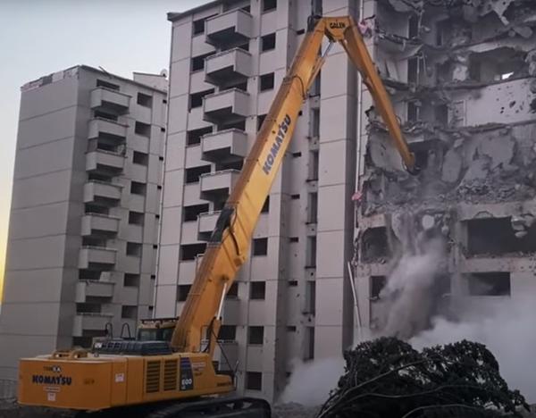 6-8Ton Long Reach Demolition Excavator Boom for demolate buildings