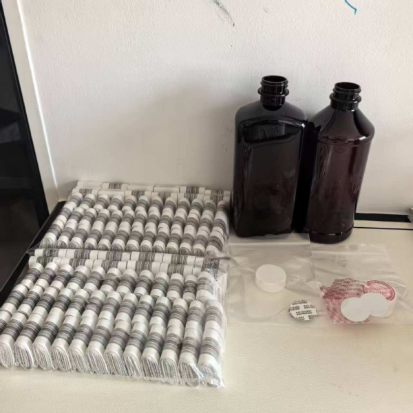 28mm Neck Size 16oz Amber Plastic Bottles Stickers Ideal for Labeling Liquid Medicine Packaging Containers