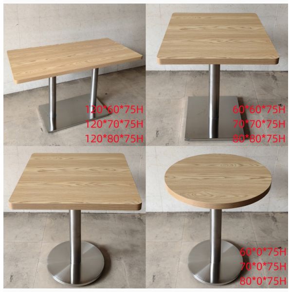 Minimalist 60cm Round Table for 2 Seater Restaurant Cafe Furniture Classic Style