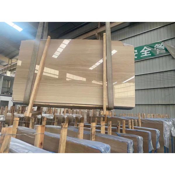 Bookmatch Yellow Mulge Earl Royal Wood Grain Marble For Stair Tiles