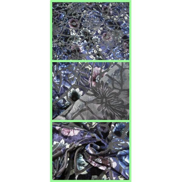 China Textile burnout anti-static pringting miro velvet fabric women apparel fabric