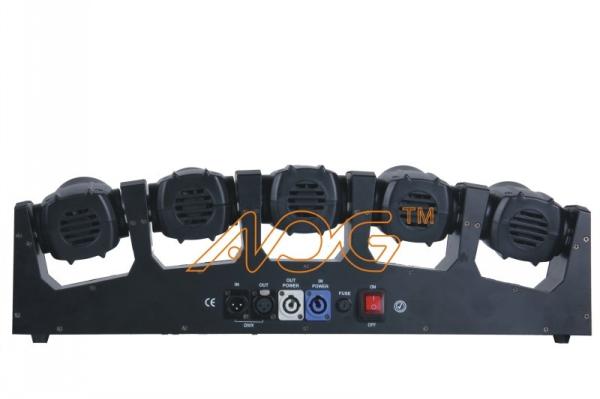 5 pcs Osram 12Watt Led Moving Head Beam Lights I4 in 1 Individual LED Control
