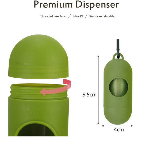 Distribuidor de basura biodegradable para el exterior Casa caja limpia Bolsas de basura para mascotas Bolsas de caca