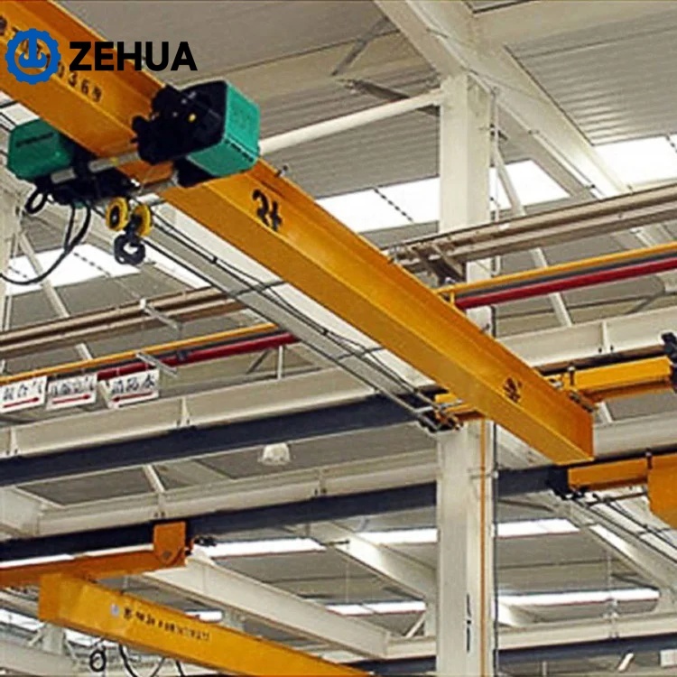 Zehua European Type Model Single Beam Overhead Crane Electric Single Girder Overhead Crane 10ton Rail Mounted Mobile Single Gird