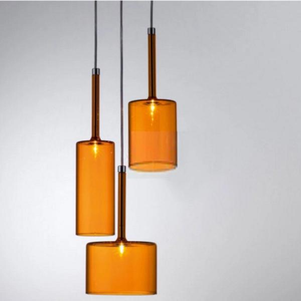 Modern Clear Grey Amber Glass Creative chandelier scandinavian(WH-MI-86)