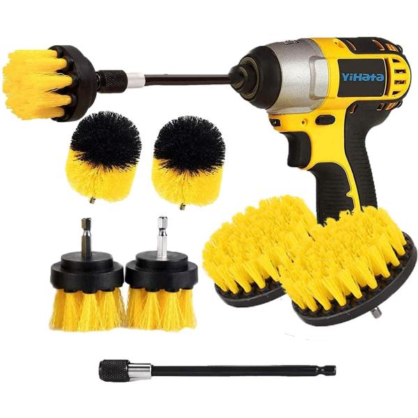 Strong Cleaning 7 Pieces Cordless Screwdriver Brush Save Time