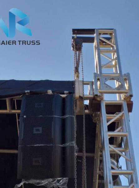 Tuv 16 '' / 18 '' Event Aluminium Truss Beams , Square Tubular Aluminium Tri Truss