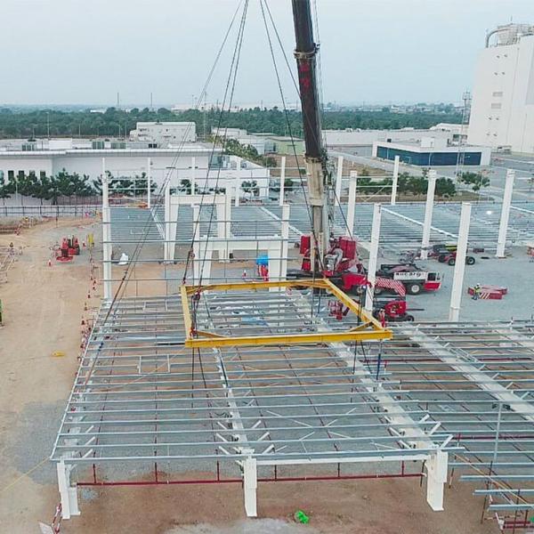 Pre engineered steel framed easy fabricated warehouse quick install steel structural