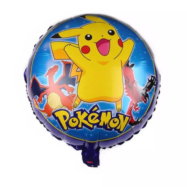 decoração quente do partido de 18 balões do hélio da folha de Pika-chu do balão de Puxão-segunda-feira do personagem de banda desenhada do monstro do bolso de puxão-segunda-feira da polegada