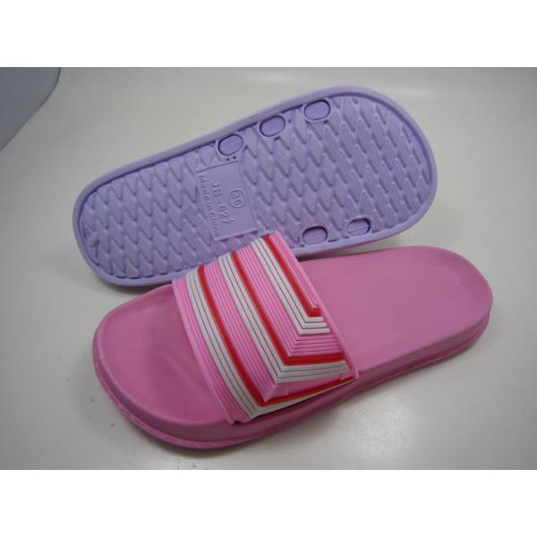 Casual Flat Pvc Stripe Upper Slide Ladies Eva Slippers