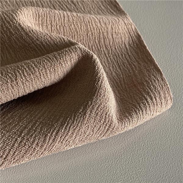 170D Poly Vêtement féminin Tissu d'étirement mécanique Jacquard Slub Texturation de lin imitée