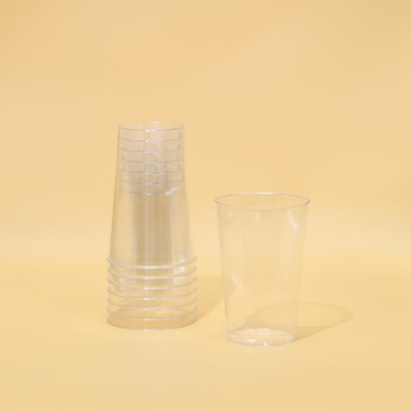 15.5g Round PS Plastic Cups for Transparent Beverage Packaging Solutions In Color