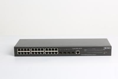 AC110V Cat5 Cable 100m 28 Port Managed Switch , Gigabit Switch POE
