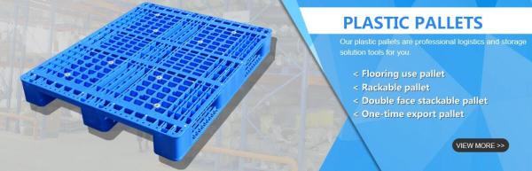 Light weight one time plastic pallets for transport and storage, Heavy duty cross bottom plastic pallet with 6 runners