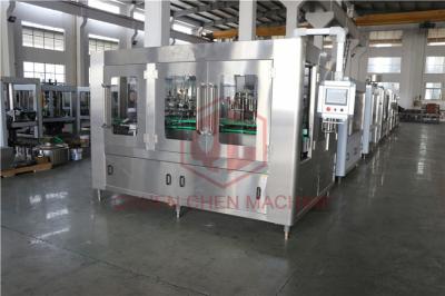 10000BPH Combi Glass Bottle Filling Machine Hot Fill Bottling Equipment With Return System