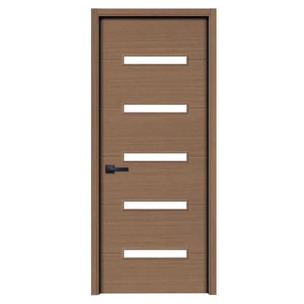 Sliding Doors Custom Cheap Reasonable Price Wpc Door with Glass Hollow Door Panel Waterproof for Bathroom with Smart Lock