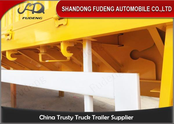 Multi Function Side Wall Semi Trailer , Fence Semi Cargo Trailer with Fuwa axle