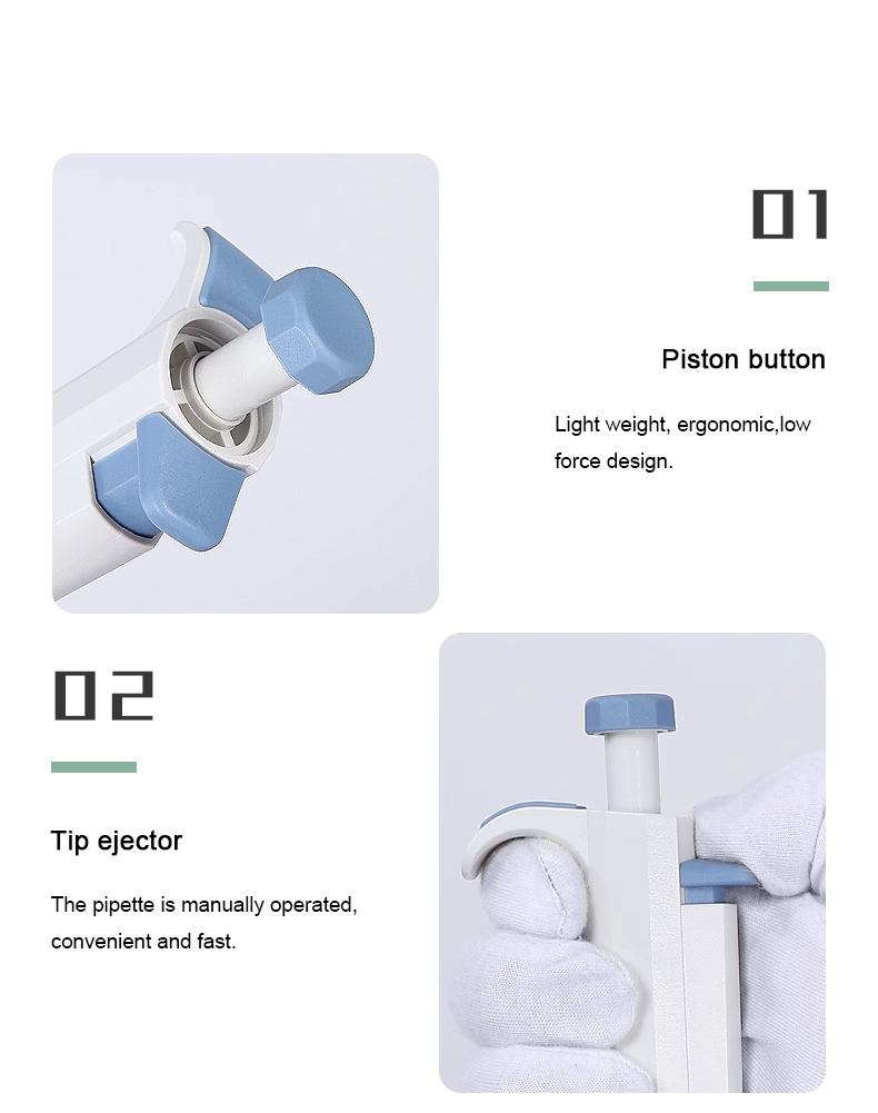Digital Single Channel Pipette Mechanical Variable Micropipettes Adjustable Fixed Volume Pipettes Laboratory Pipet