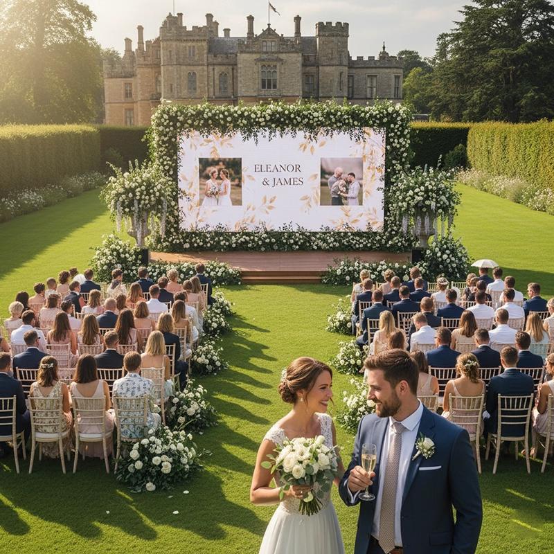 Wedding Led Screen Stage Backdrop P5 Led Wall Rental Concert Stage Background