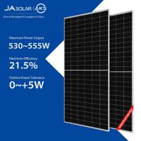 painéis solares solares bifaciais de painel 540W 545W 550W 555W Zonnepanelen de 530W 535W JA para estufas